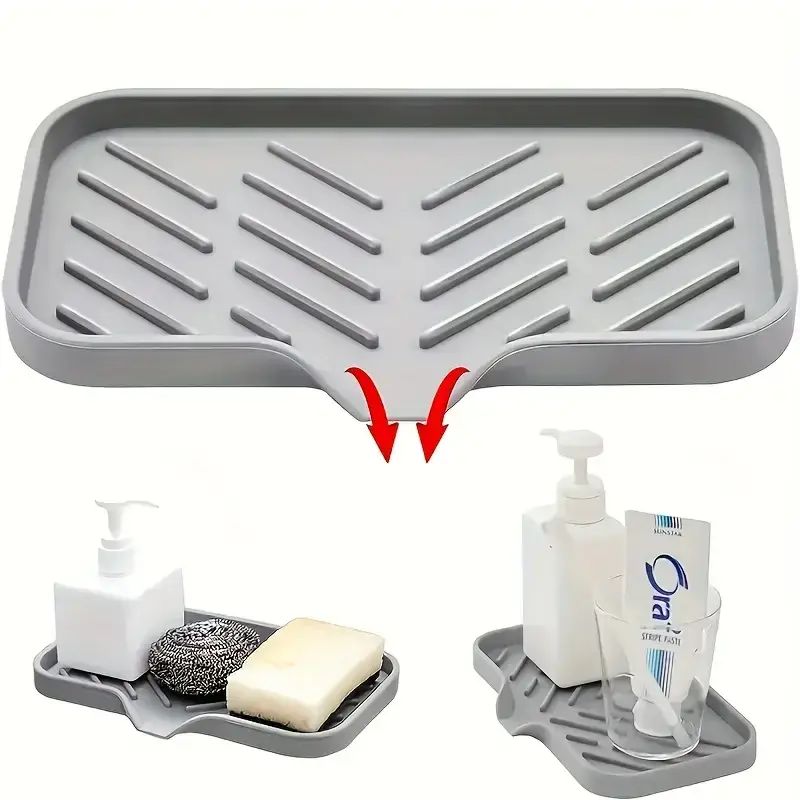 Tapis Porte-Éponge en Silicone pour Évier – 2 Tailles