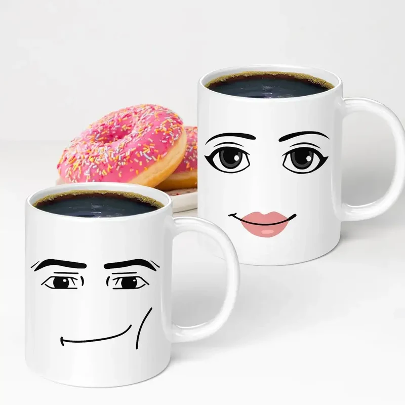 Tasse Visage Céramique 330ml – Design Homme ou Femme