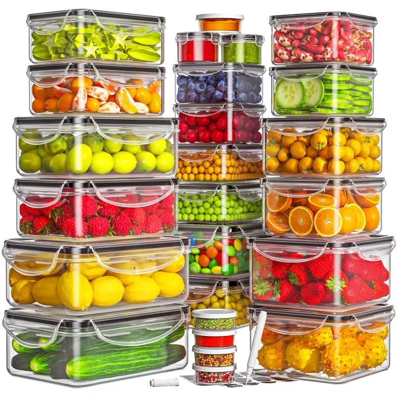 Set de 6 Boîtes Meal Prep Hermétiques – Batch Cooking