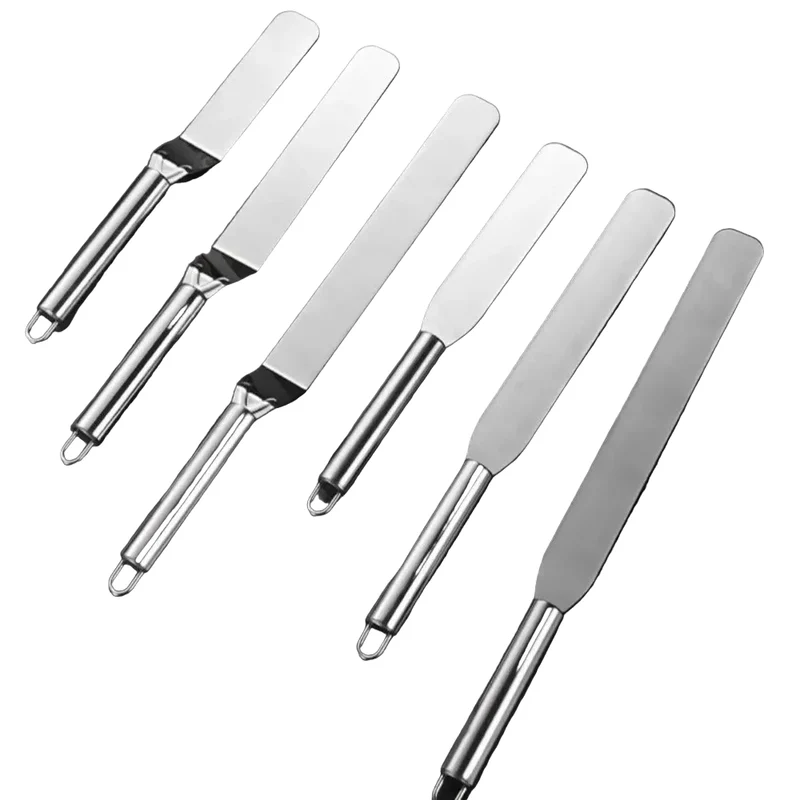 Spatule Coudée à Glaçage en Inox – Droite ou Courbée