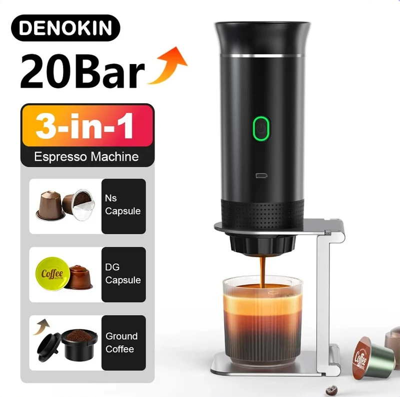 Machine expresso portable rechargeable – Café en voiture, camping et voyage