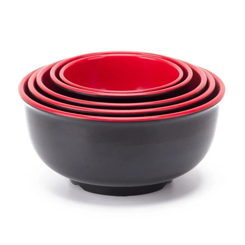 Bol en Mélamine Noir et Rouge