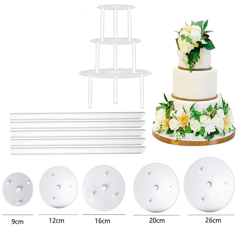 Supports à gâteaux multi-niveaux – Kit tiges & disques